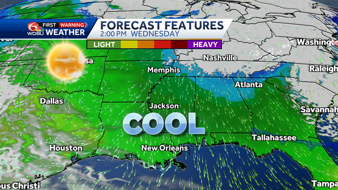 New Orleans forecast nice week Saturday storms severe weather