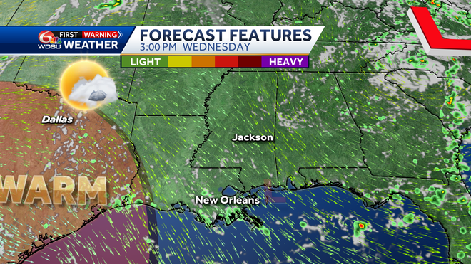 New Orleans weather forecast when will it rain how hot will it be