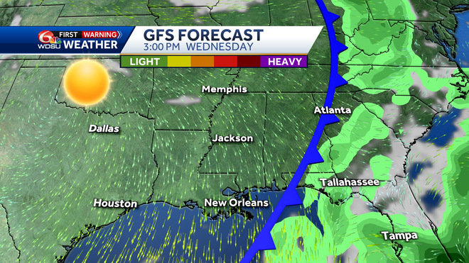 New Orleans weather forecast chance of a tornado will it flood