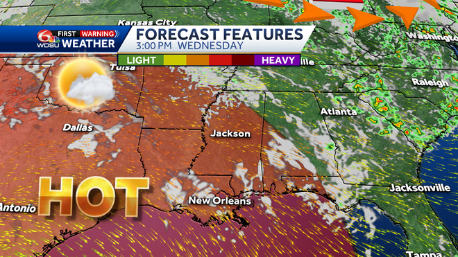 Wednesday weather features