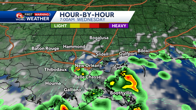 New Orleans weather forecast when will it rain how hot will it be