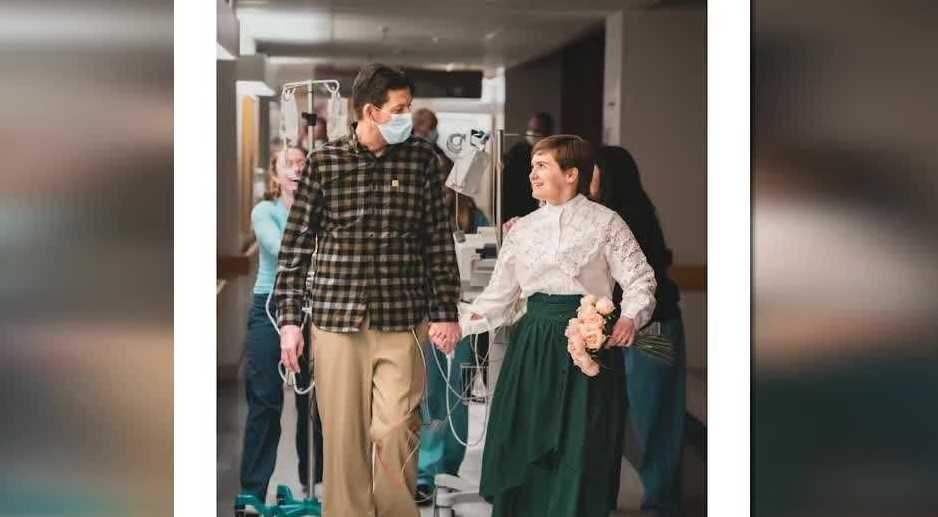 wcvb.com - Jessica Brown - Couple marries in Boston hospital hours before heart transplant