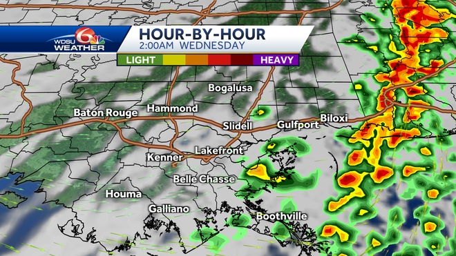 New Orleans severe storms tornadoes high winds