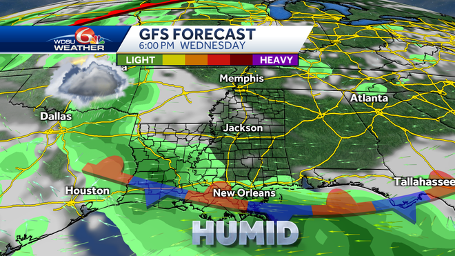 New Orleans storm forecast heat humidity weekend forecast