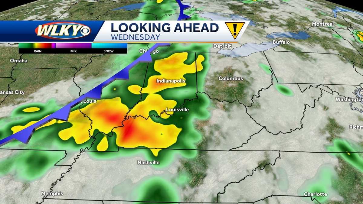 Louisville weekly weather: Warm and humid with chances for showers and ...