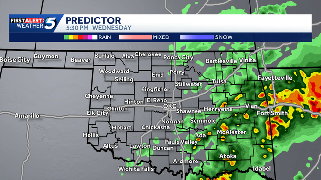 Oklahoma storm forecast: Cooler with severe weather risk for some