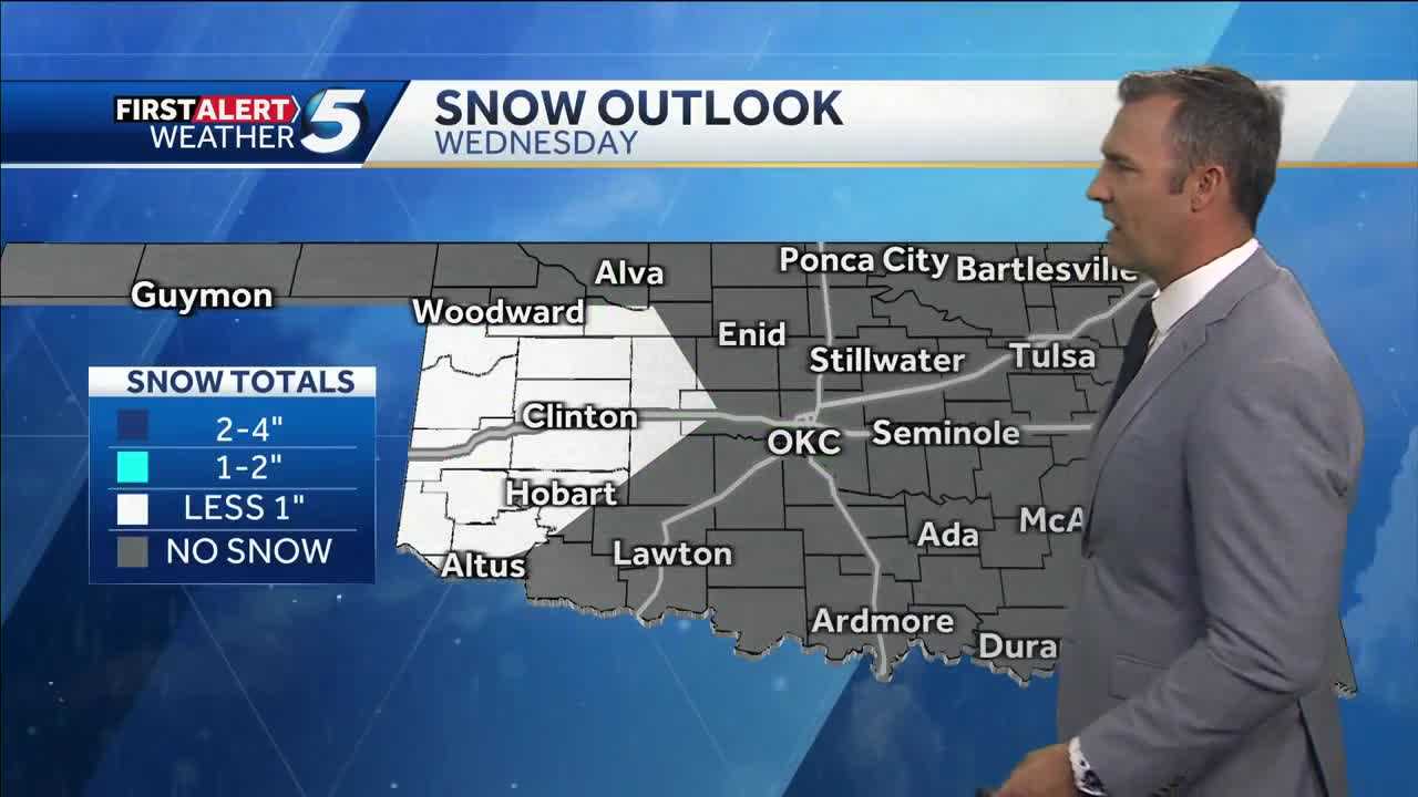 TIMELINE: Parts of Oklahoma could see snow on Wednesday - Vimarsana News