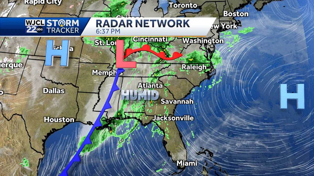 Savannah: Tracking rain chances & a temperature swing