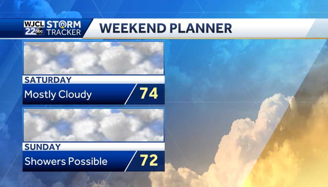 A few showers this morning then clearing skies in the afternoon - WJCL