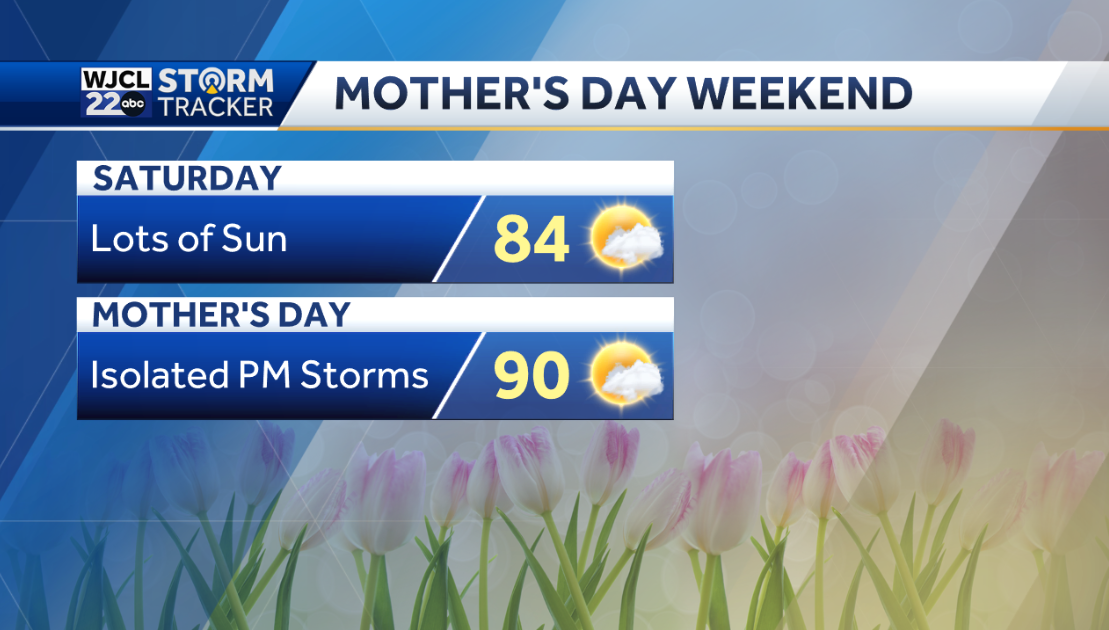 Another pleasant day with spotty afternoon showers - WJCL
