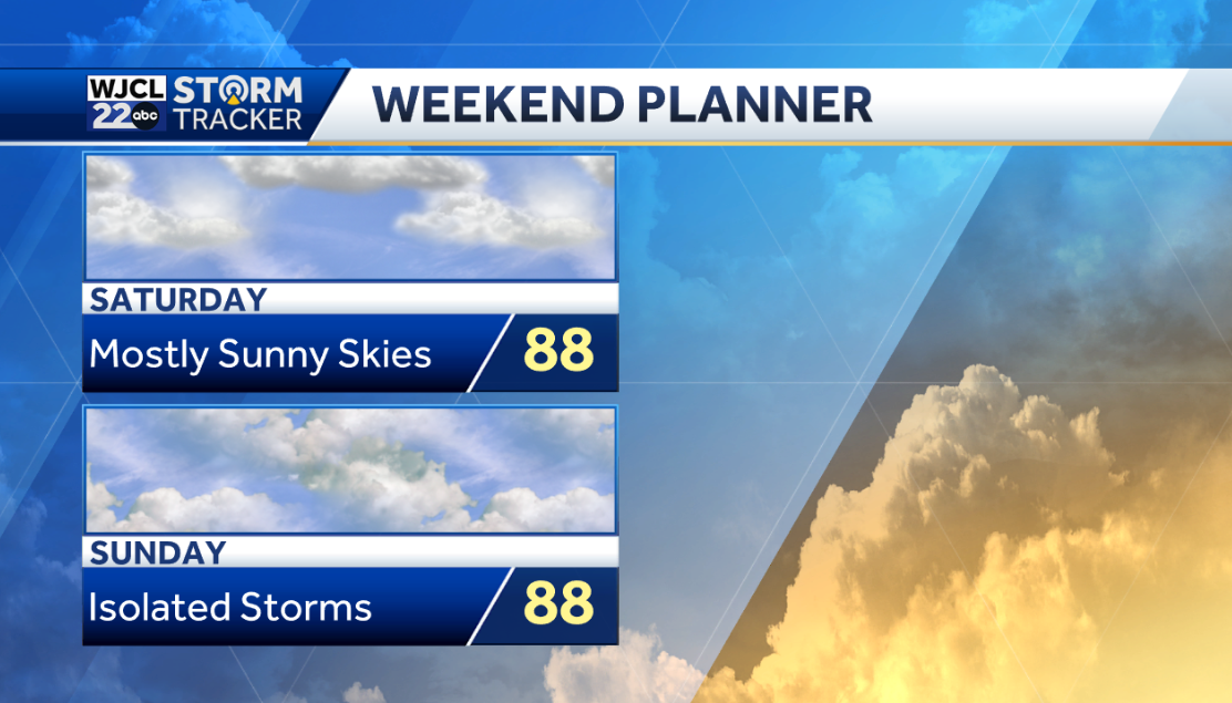 Hot and hazy this afternoon. Shower or storm possible after 3 pm - WJCL