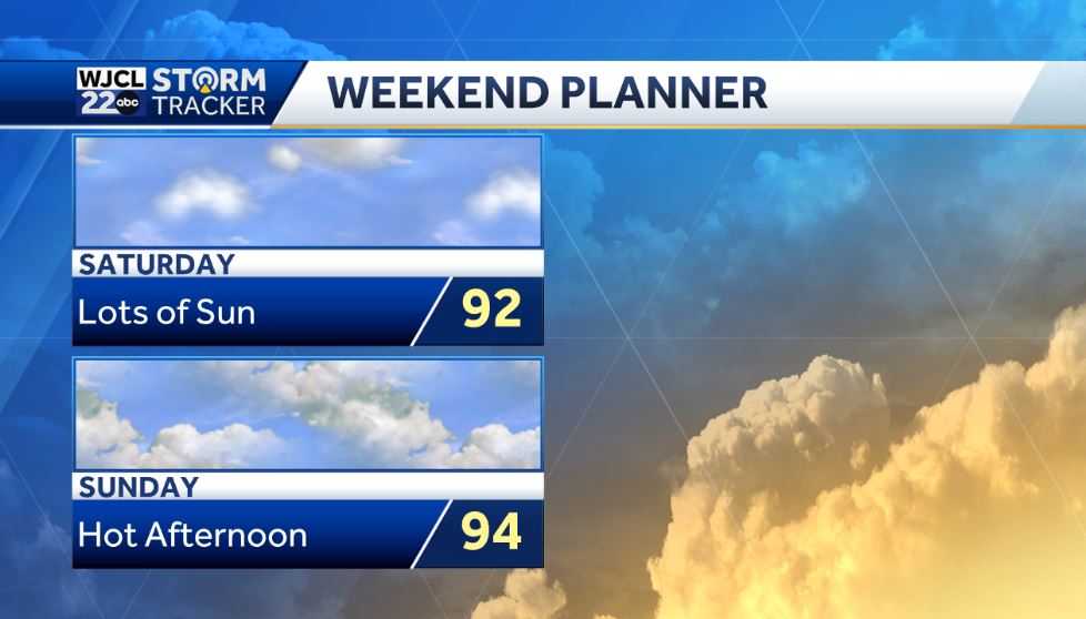Umbrella needed this afternoon with showers and storms after 2 pm - WJCL
