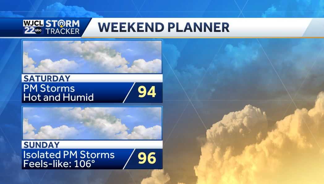 A few showers today for the Savannah area, here's the timing - WJCL
