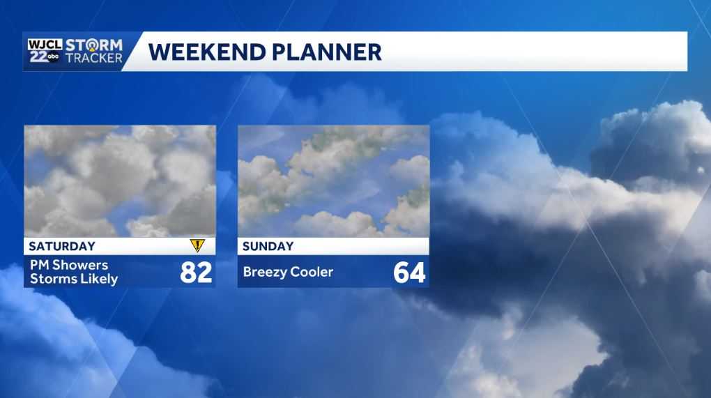 Wet weather for the Savannah area on Saturday - WJCL