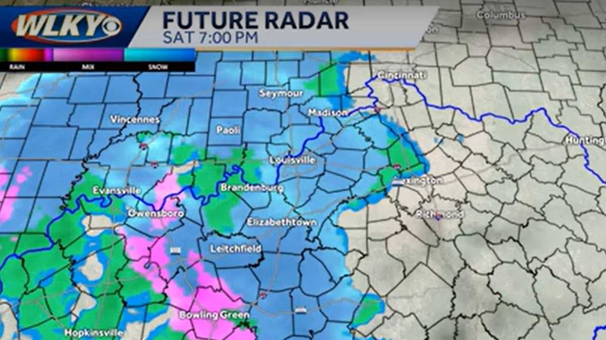 Louisville area to see some snow showers and cold temperatures