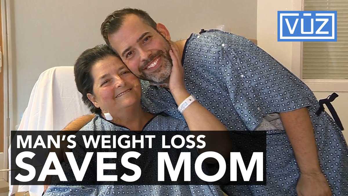 Man loses 80 pounds to save his mother's life