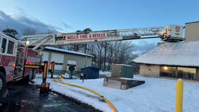 fire damaged the wells wastewater treatment plant