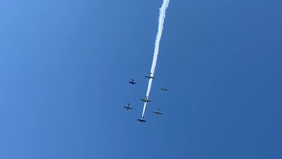 WATCH Flyover during West Chester Memorial Day parade