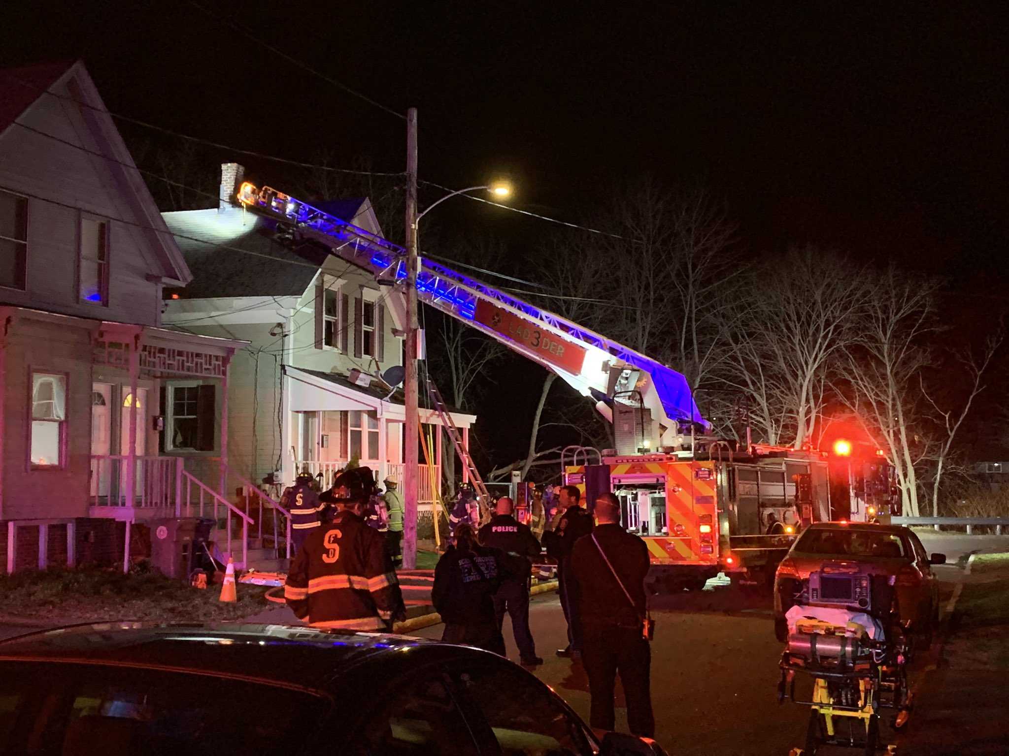 Four Rescued From Burning Westbrook Home