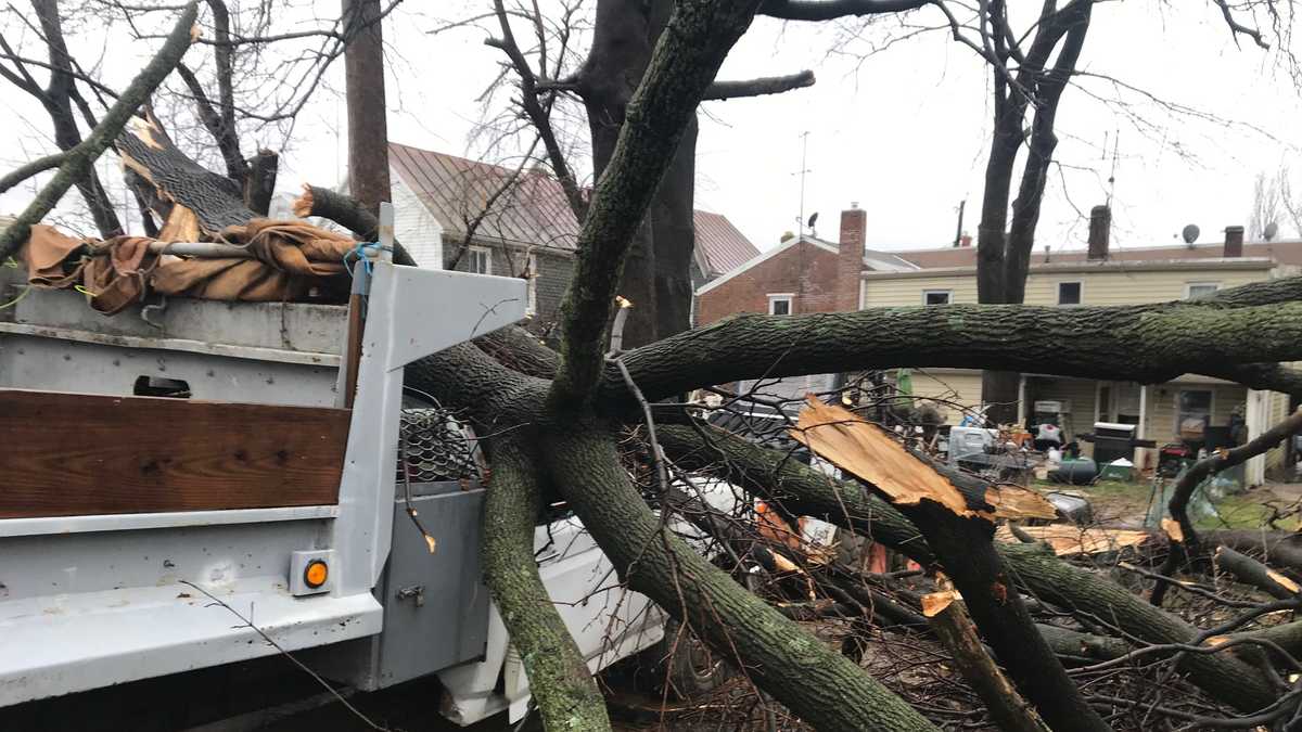 PHOTOS: Damage from tornado warning in central Maryland