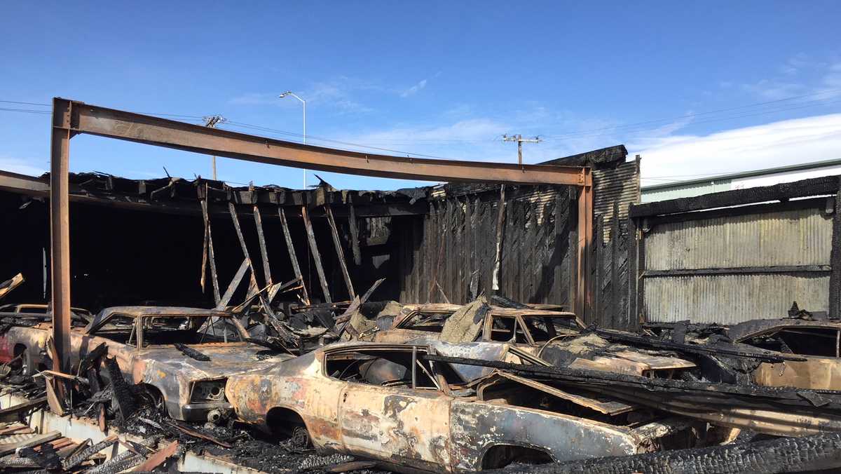 Salinas warehouse fire destroys several classic cars over the weekend