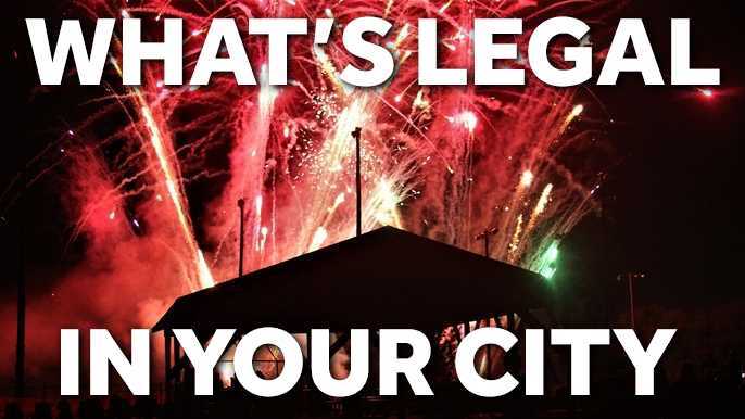 Fourth of July fireworks graphic that reads, 'What’s legal in your city?'