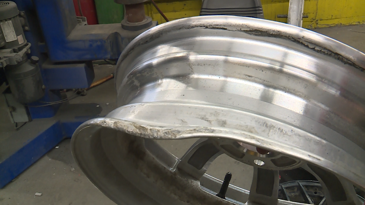 Pothole problem causing wheel woes