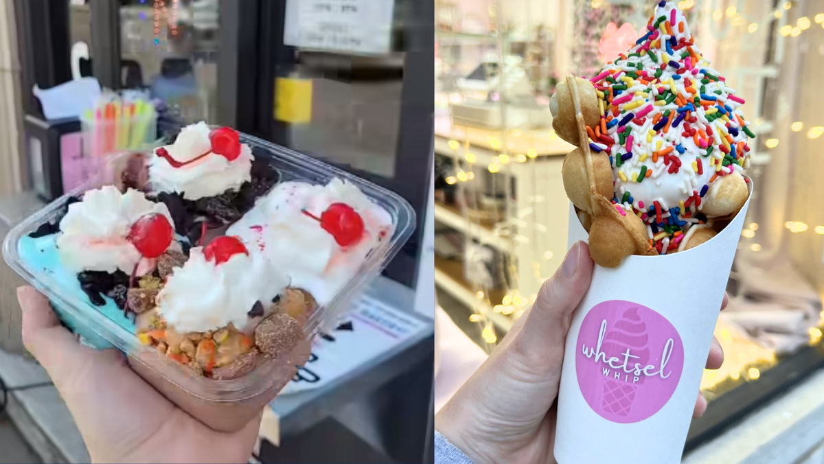 New Cincinnati Ice Cream Walk Up Window Serving Sundae Flights, Bubble 