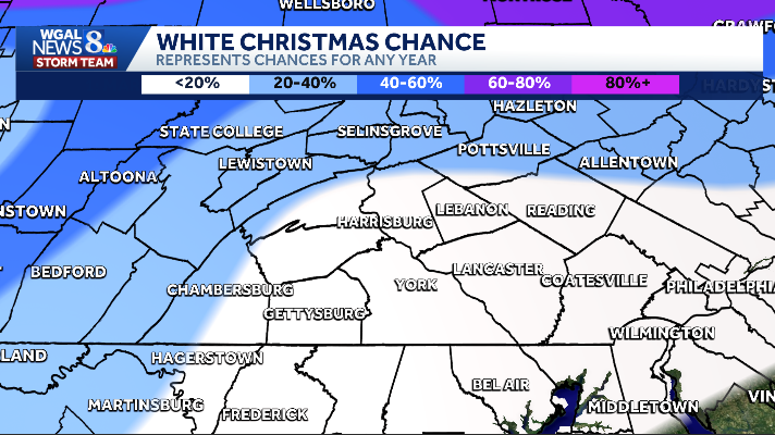 What Are The Chances Of A White Christmas In South-Central Pennsylvania?