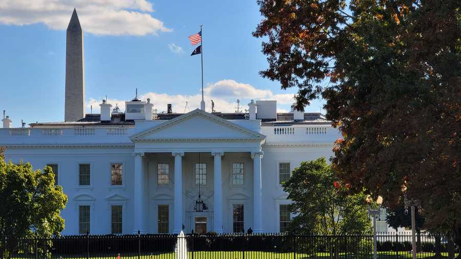 The White House is seen in Washington, DC on Nov. 3, 2021.
