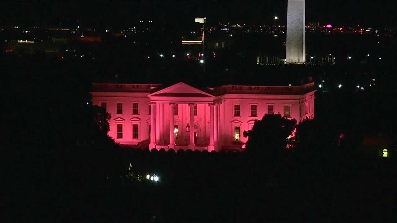 White House Lit Up In Pink In Honor Of Breast Cancer Awareness Month