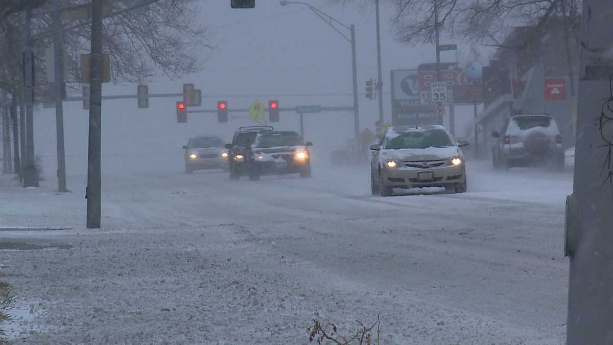 Whiteout conditions and wind gusts impact drivers, workers