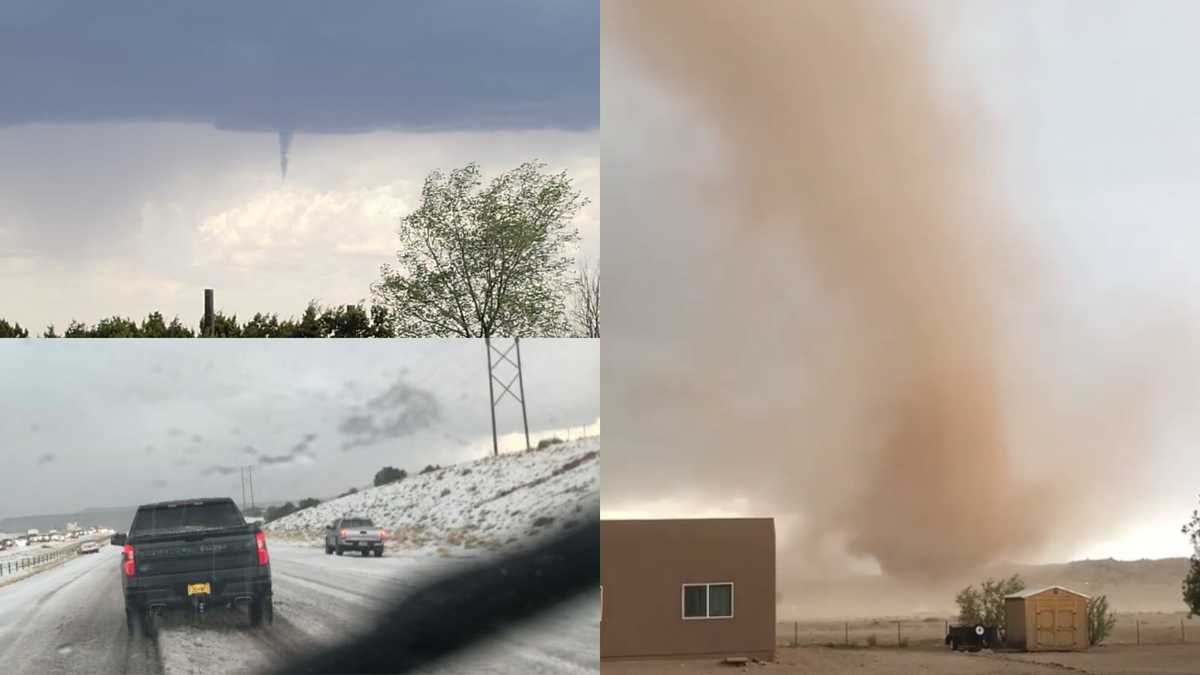 Wild Weather Brings Funnel Clouds Landspout Tornadoes And Hail