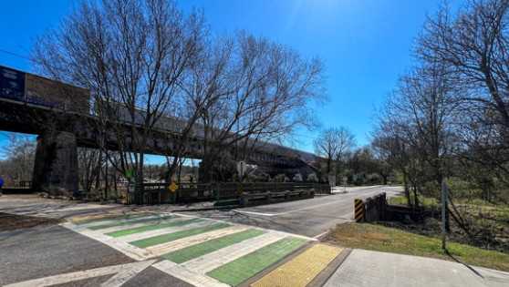 Construction begins on bridge in Greenville damaged by Helene