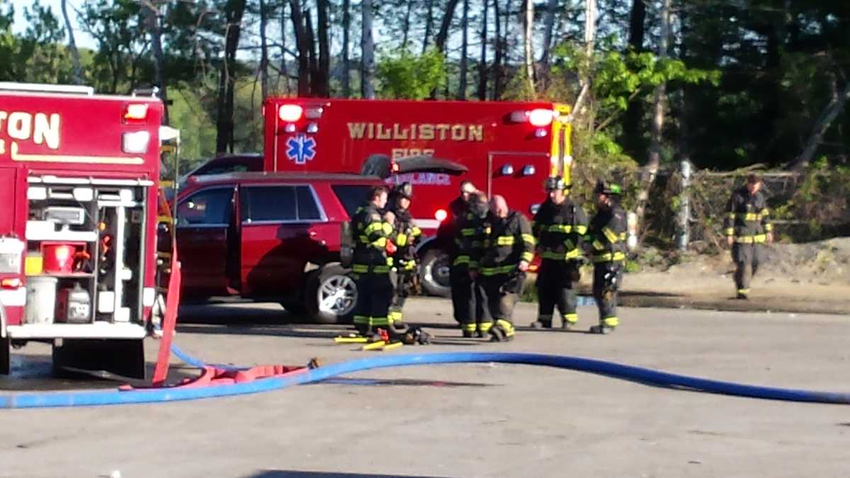 PHOTOS Recycling facility fire in Williston