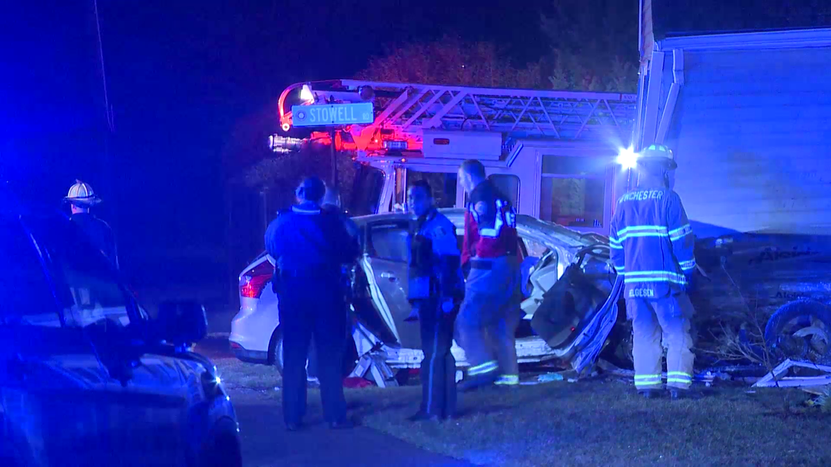 Driver arrested after car crashes into Winchester home