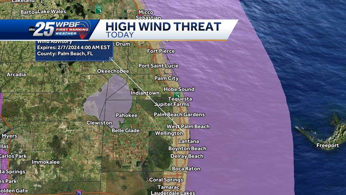 High wind and storm warning for South Florida