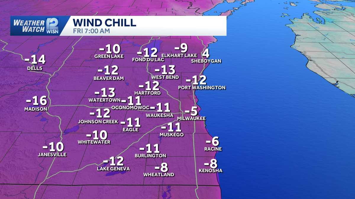 Temperatures tumble Thursday night in SE Wisconsin causing slick roads