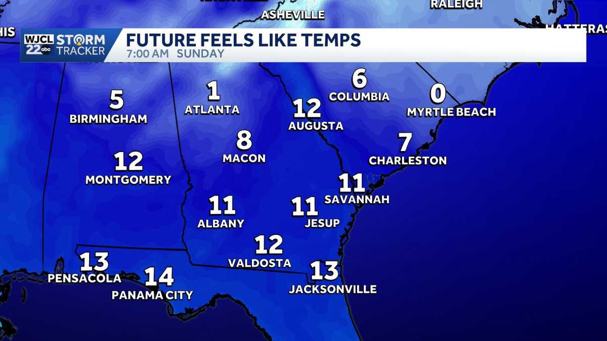 Cold blast and a possible storm system lurking in the weekend forecast for SE Georgia, Lowcountry