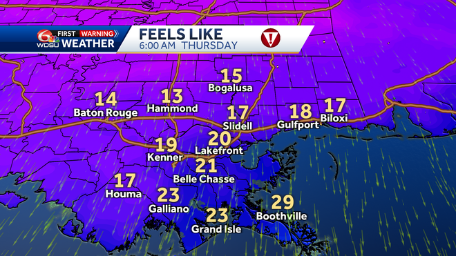 New Orleans weather forecast how cold we get when it gets warmer