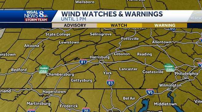 High wind warning remains in effect