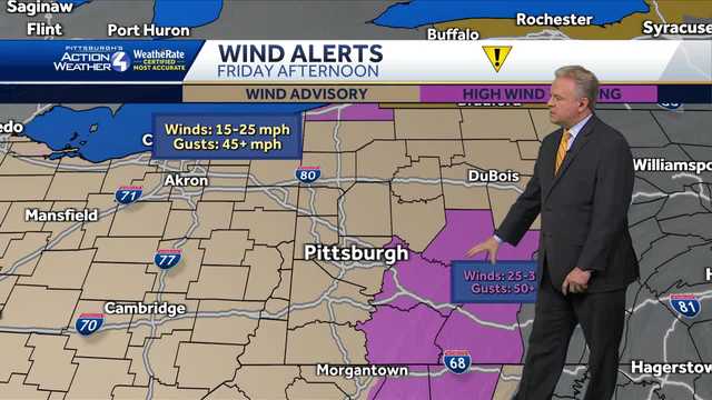 High winds in Pittsburgh: Impact Day Friday, Alert Day Saturday - Vimarsana News
