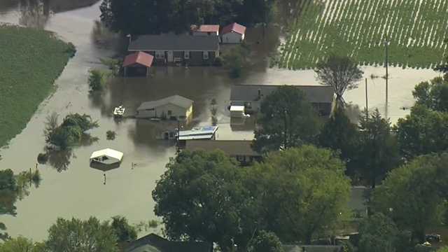 Flooding in Windsor, Bertie County