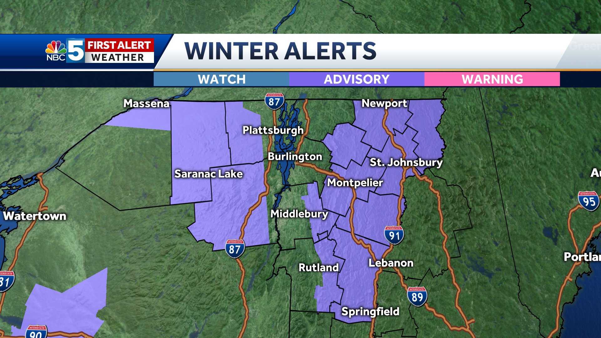 Winter Weather Advisories Issued Ahead Of Weekend Storm