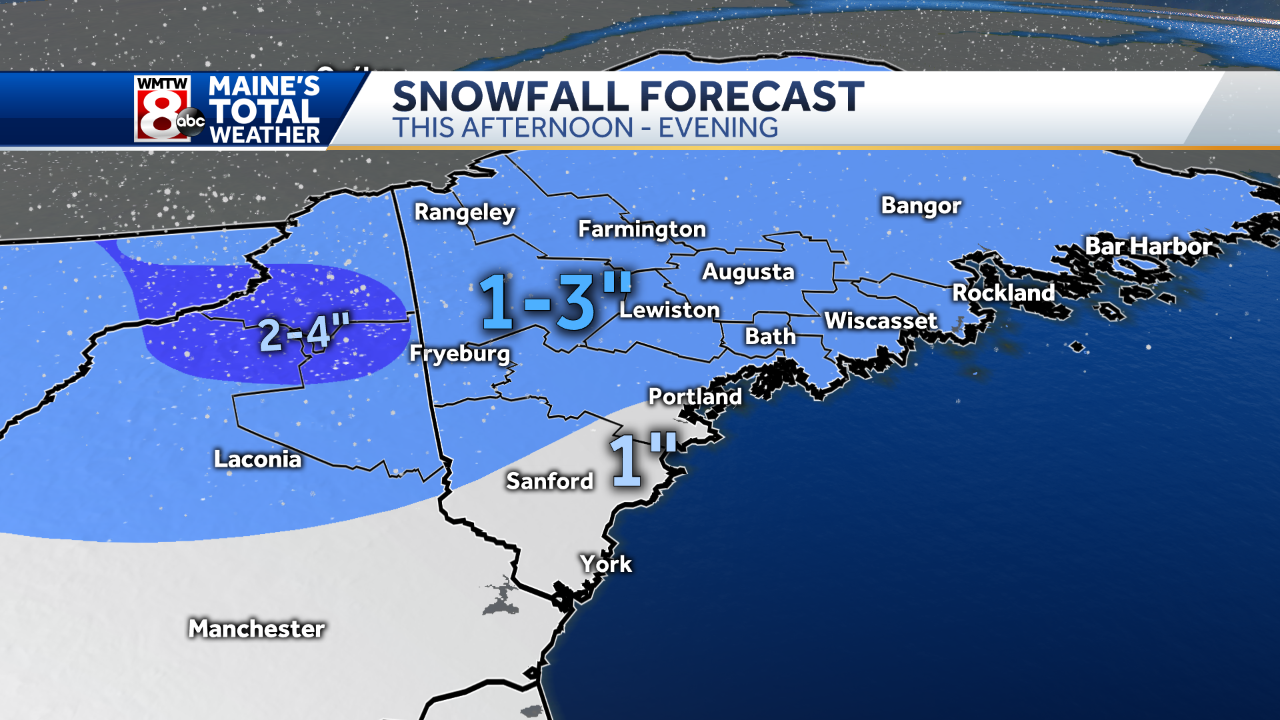 April snow to blanket parts of Maine Friday