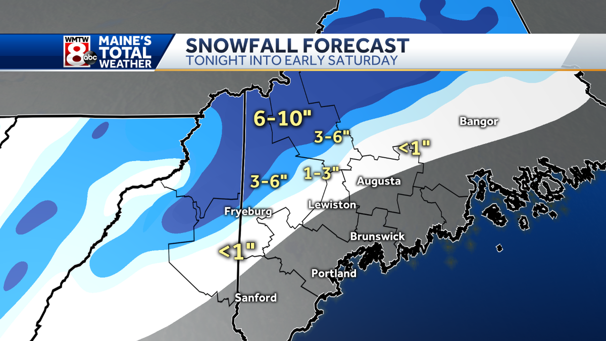 Rain, snow, wind to hit Maine Friday night