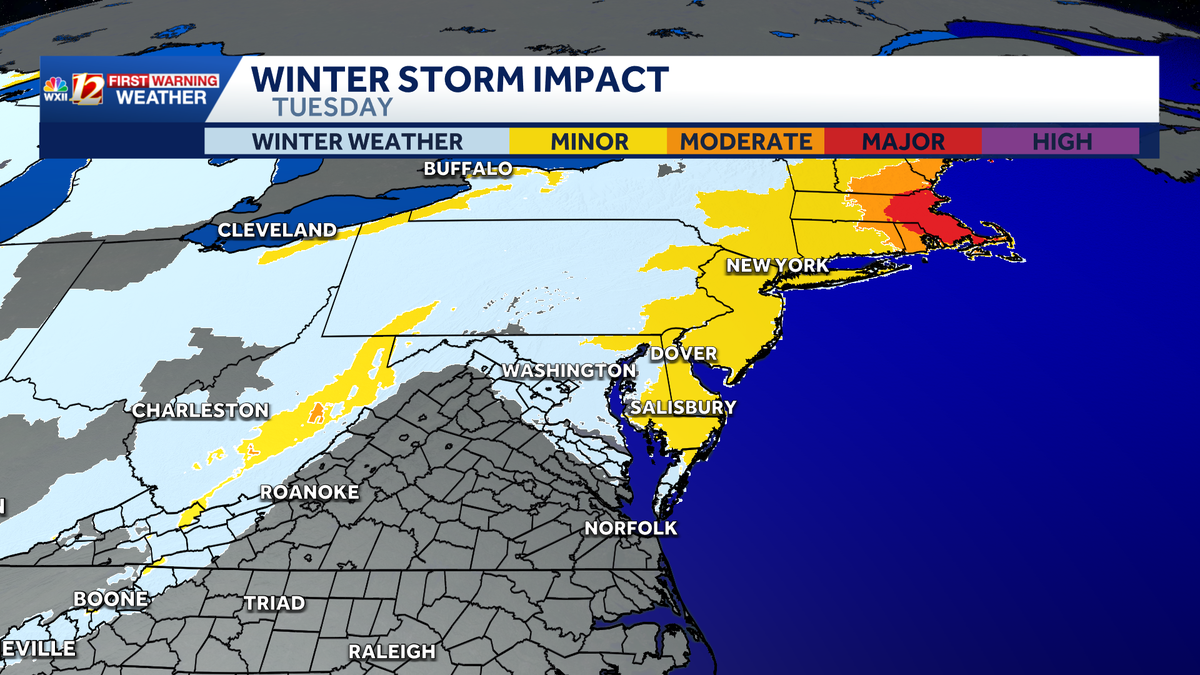Blizzard warnings along much of the East Coast | Flights cancelled from North Carolina
