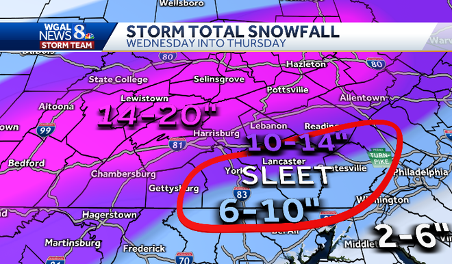 PA. WINTER STORM: The snow has arrived