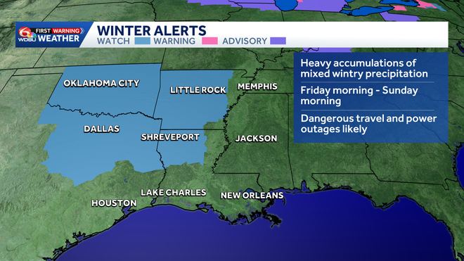 Warmer, spotty rain Wednesday-Friday. Weekend winter storm may bring ...