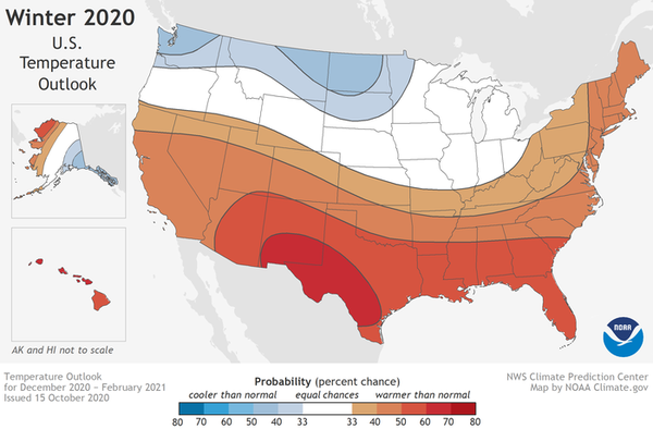 NOAA Winter Outlook Points To A Warmer Than Average Winter For The ...